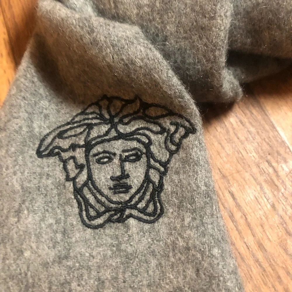 Versace Men's Scarf in Classic Gray